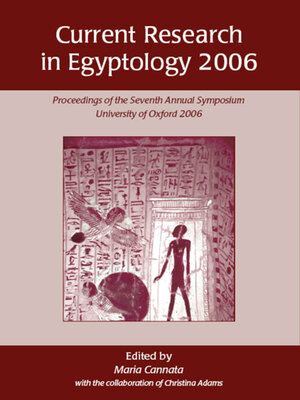 cover image of Current Research in Egyptology 2006